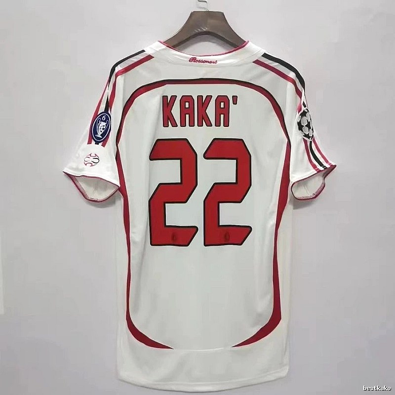AC Milan Classic Kaka #22 soccer jersey White AC Milan for Daily Styling