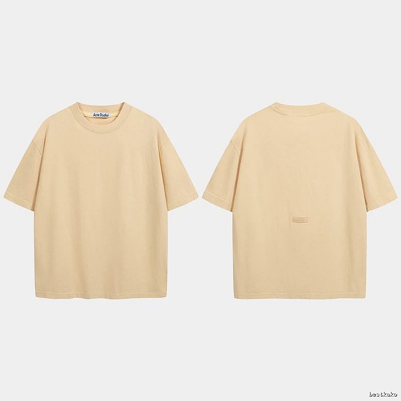 Acne Studios 2090-80 Yellow Style Ac908040 Stockholm Logo T-Shirt Match Day