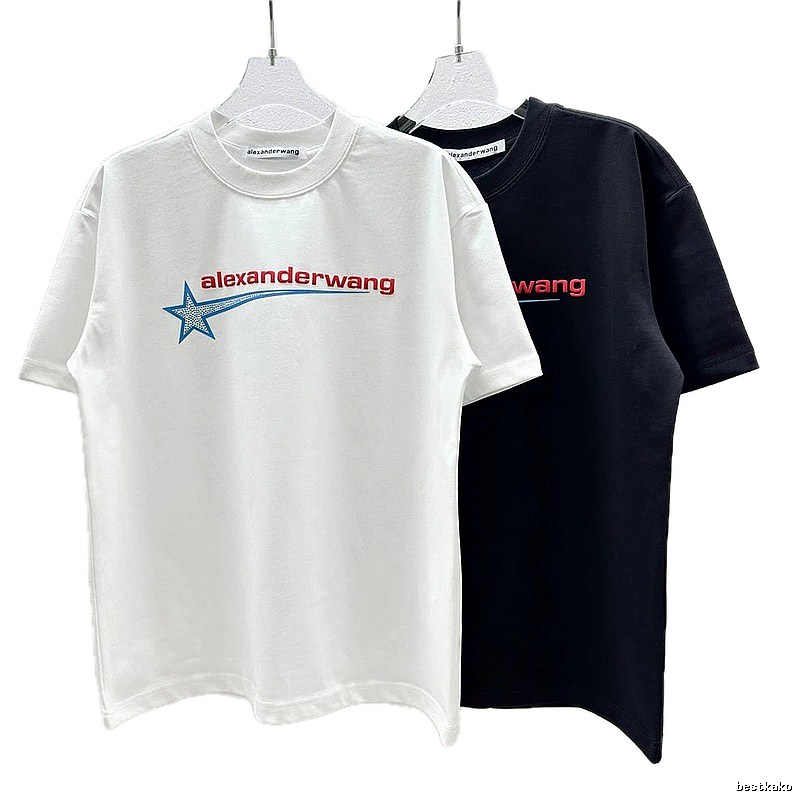 Alexander Wang Meteor Print Street Style White T-Shirt