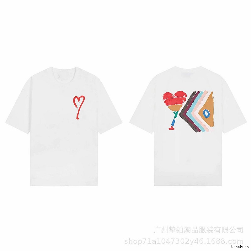 AMI Love Graffiti Style T-shirt