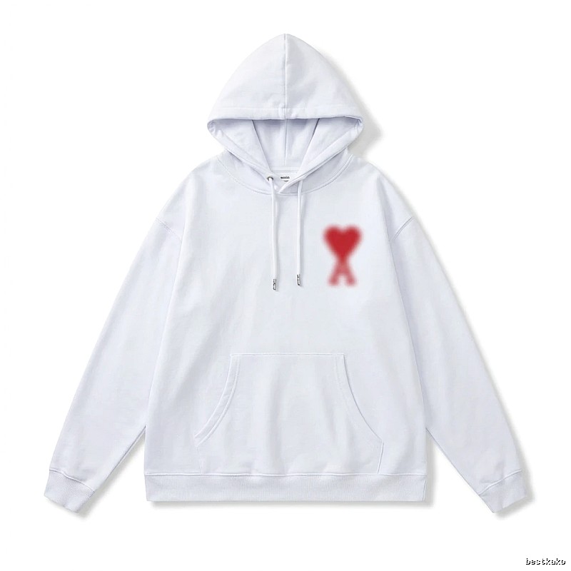 AMI Love Print Hoodie