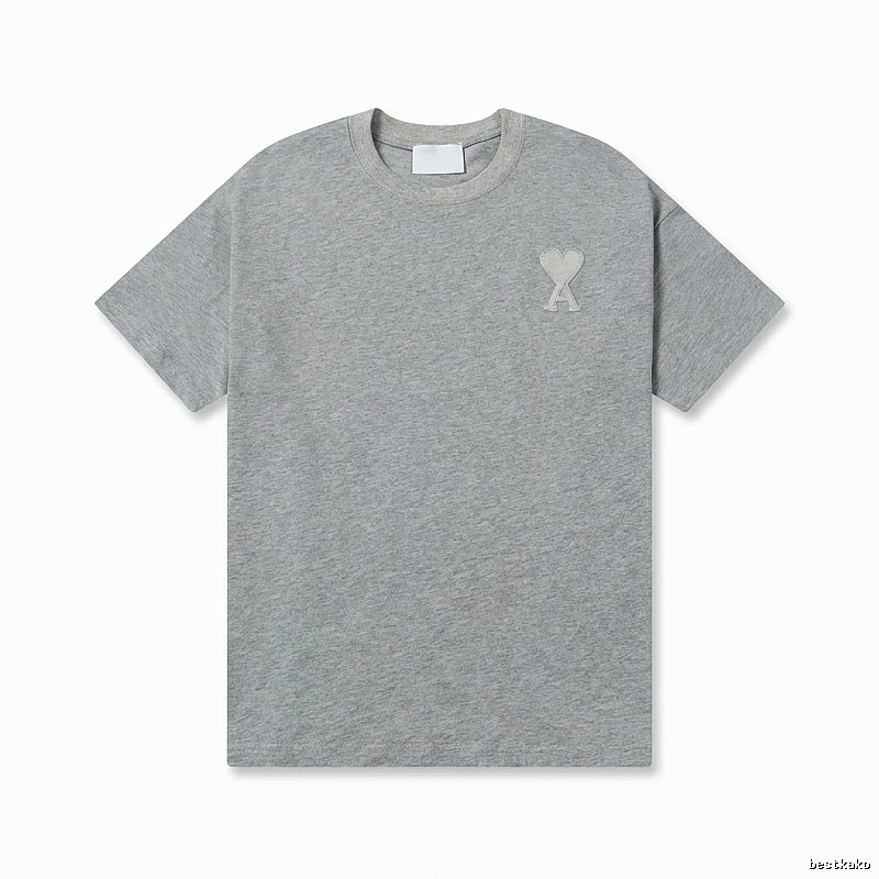 AMI Love Simple Style Gray T-shirt