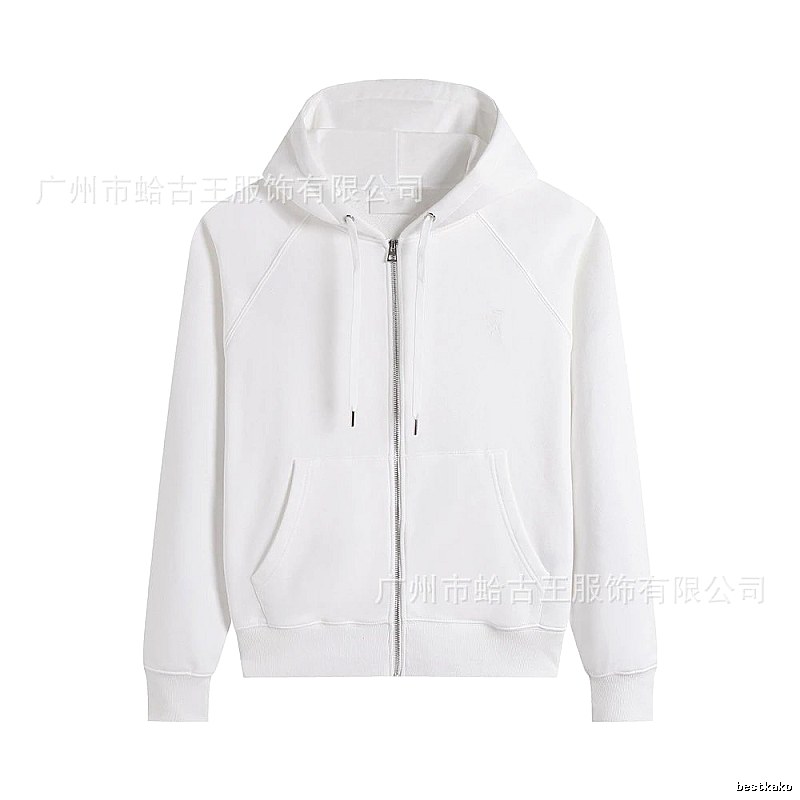 AMI minimalist style white hoodie