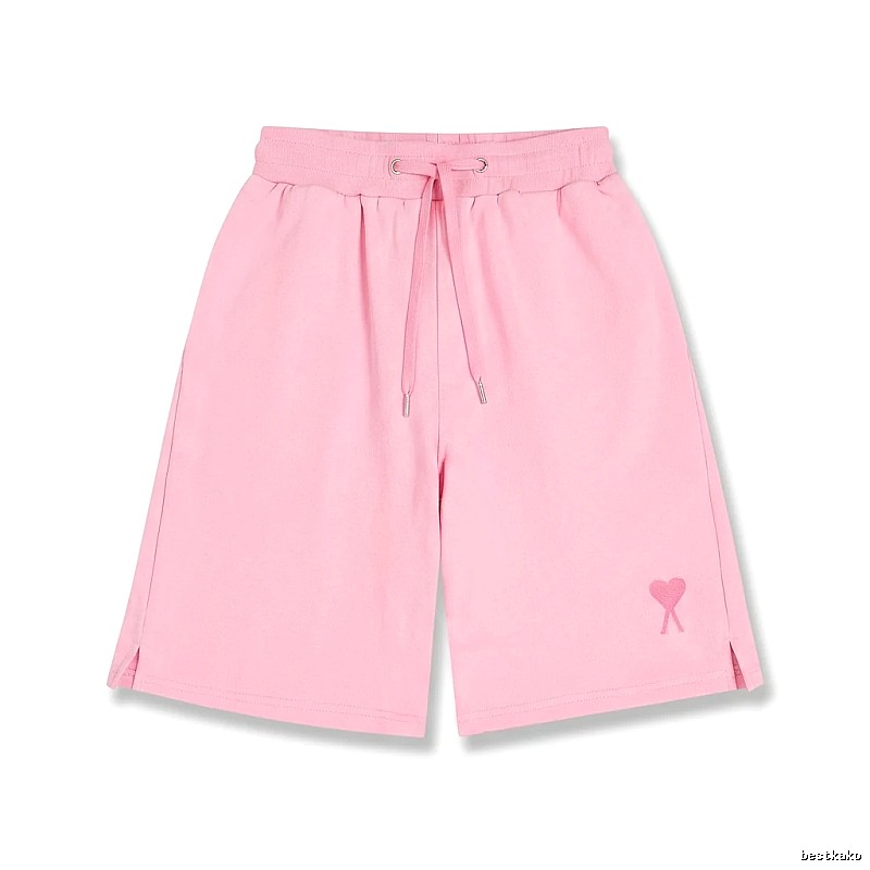 AMI pink shorts in a cute and casual style