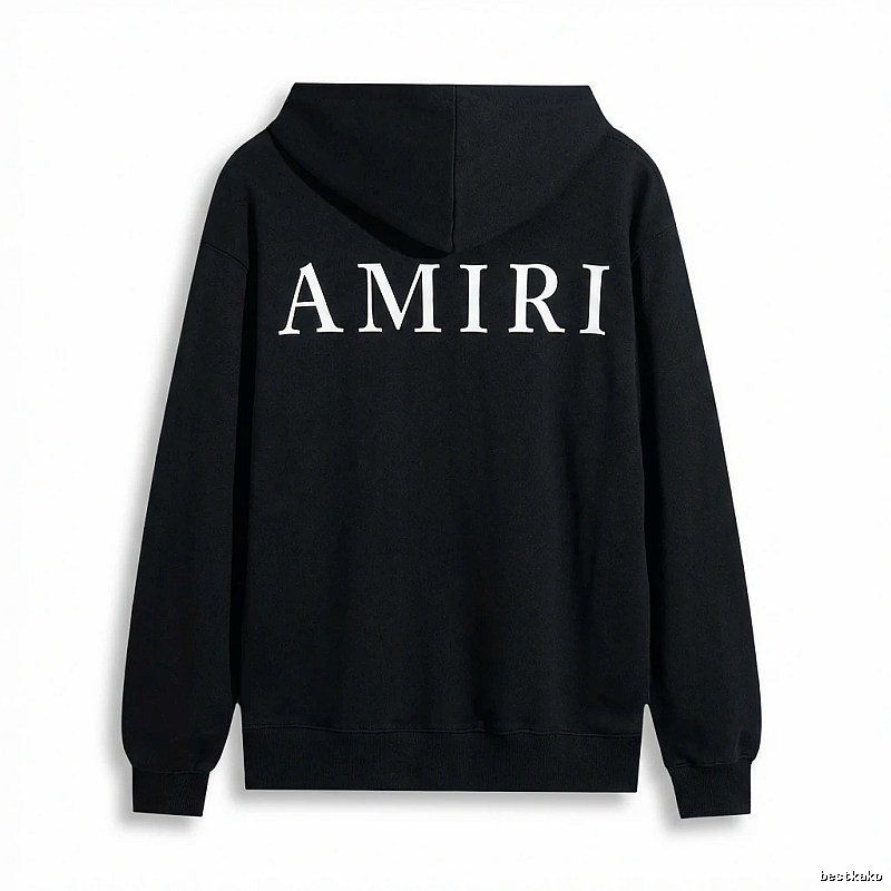 AMIRI Basic Simple Black Sweatshirt
