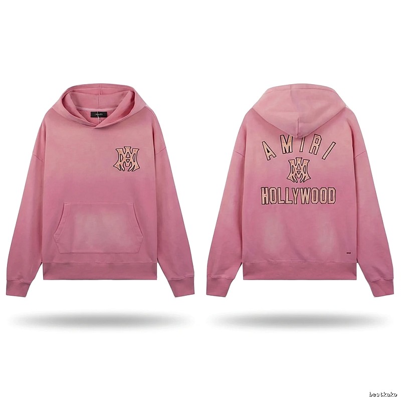 AMIRI Hollywood-style pink sweatshirt