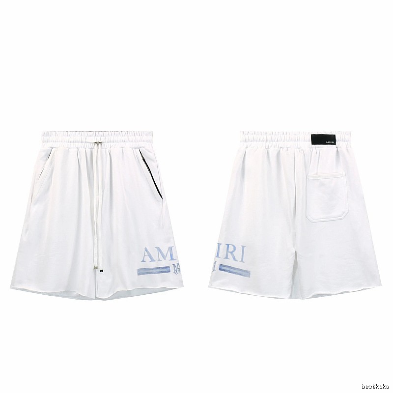 AMIRI Letter Print Street Style White Shorts