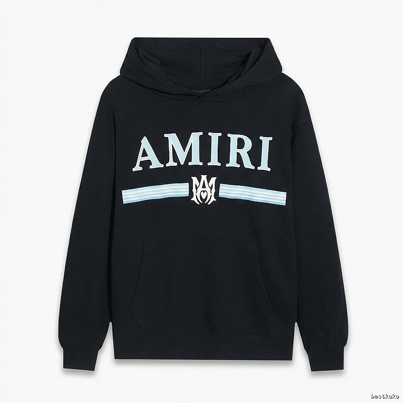 AMIRI letter-printing style black sweatshirt