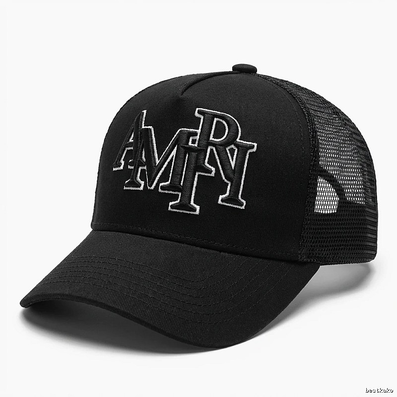 AMIRI letter-style black cap