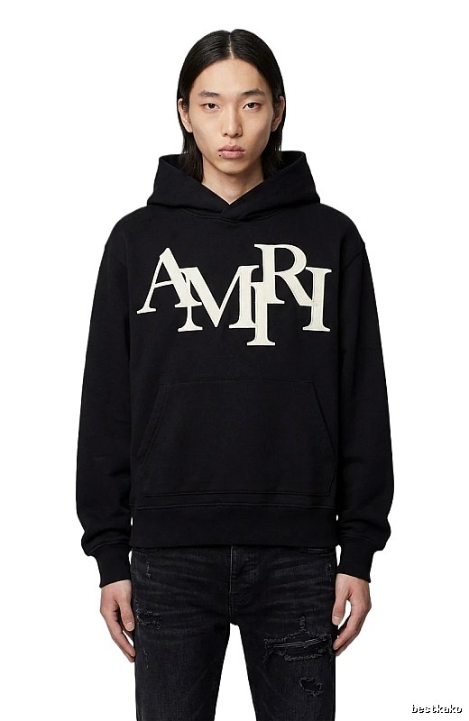 AMIRI letter-style black sweatshirt