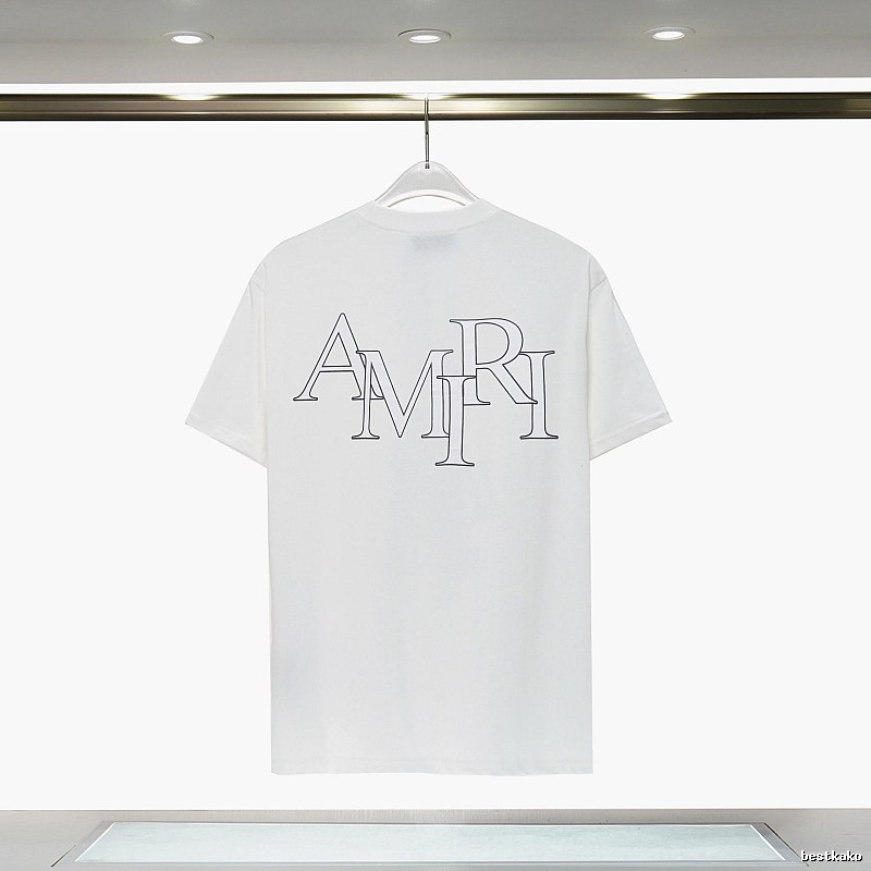 Amiri Relaxed Graphic T-shirt White Blue Amiri with Versatile Design