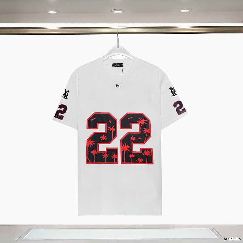 Amiri Resort Graphic T-shirt White Blue Amiri with Premium Look