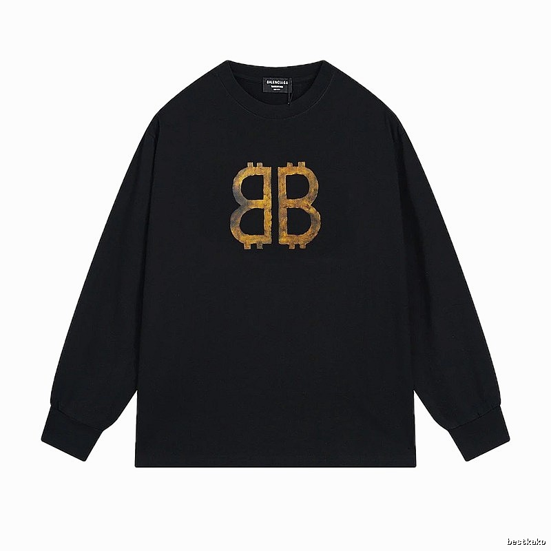 Balenciaga BB Print Black Sweatshirt