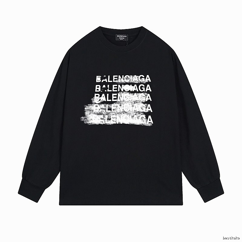 Balenciaga graffiti-style black T-shirt
