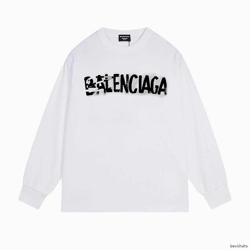 Balenciaga graffiti-style white T-shirt