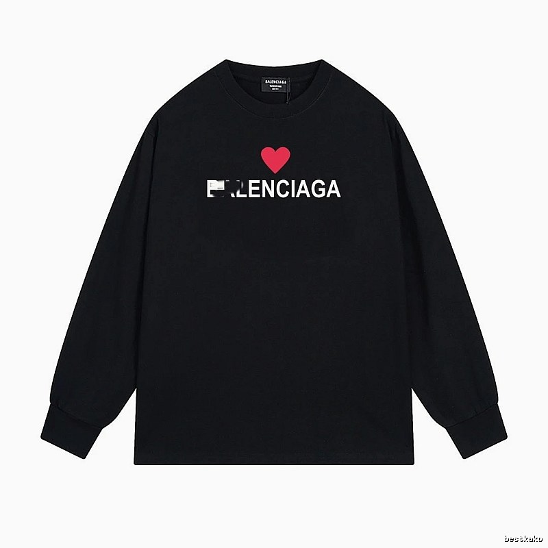 Balenciaga Love Simple Black T-shirt