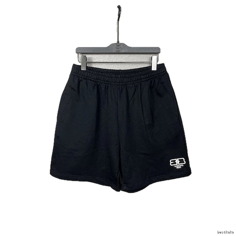 Balenciaga minimalist style black shorts