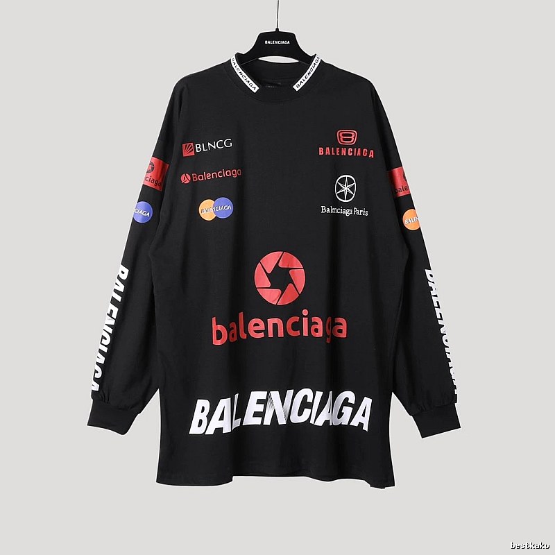 Balenciaga printed black sweatshirt