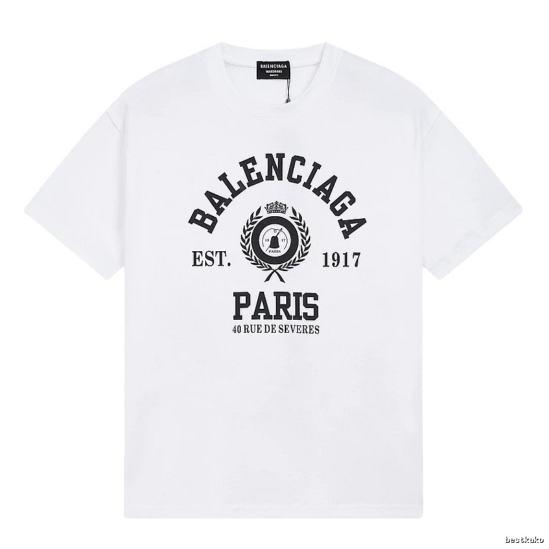 Balenciaga retro style white T-shirt