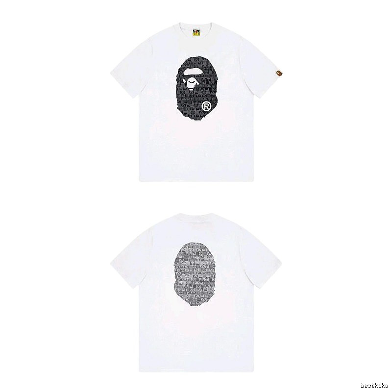 Bape Ape Head Simple White T-shirt