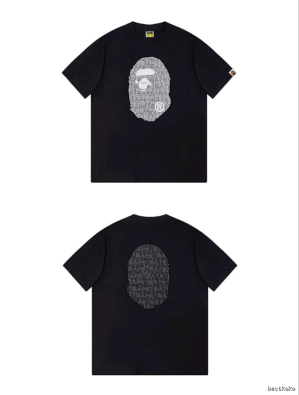 Bape Ape Head Trendy and Cool Black T-shirt