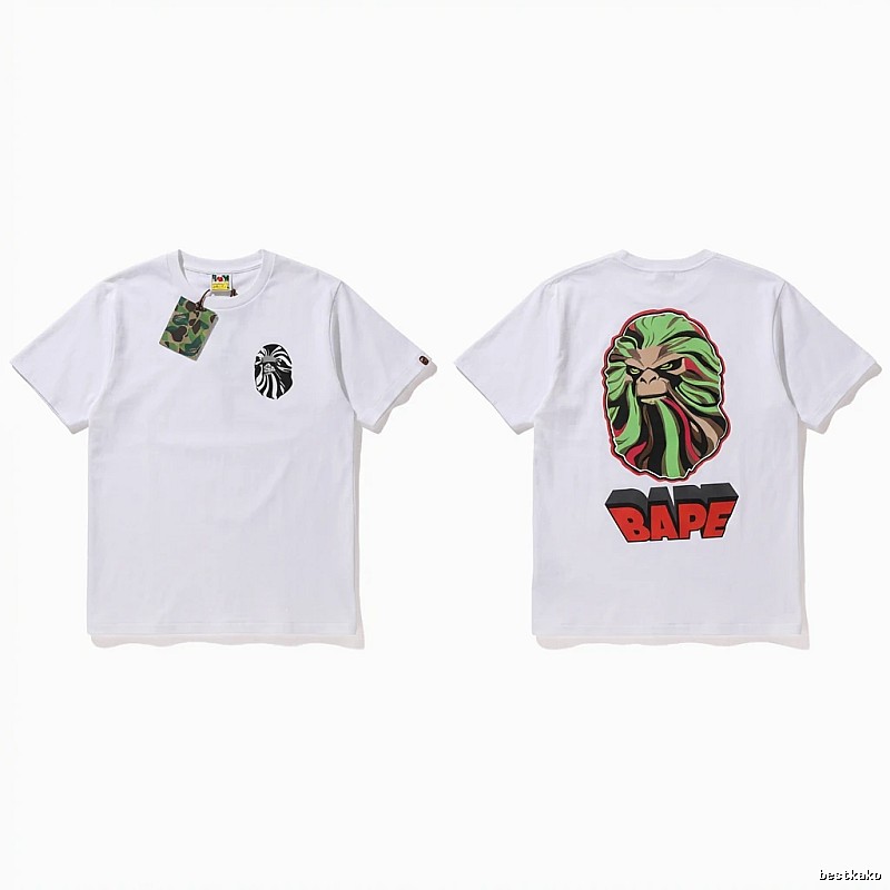 Bape Ape Head Trendy White T-shirt