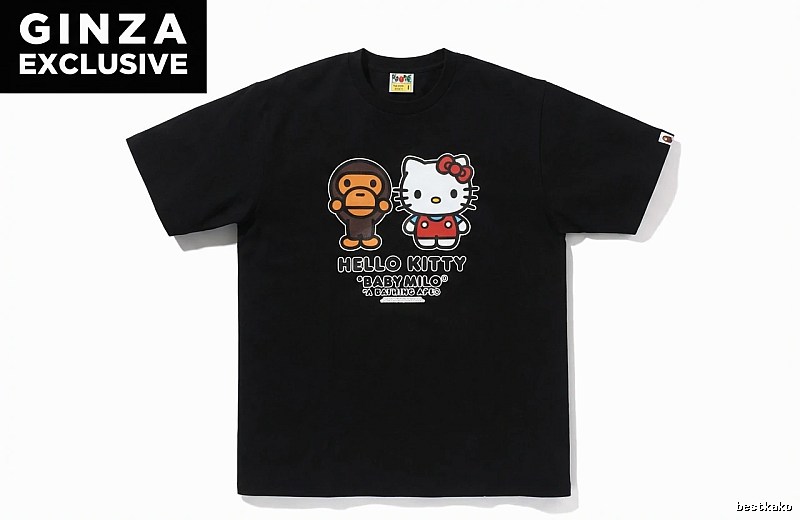 Bape Co-branded Hello Kitty Black T-shirt
