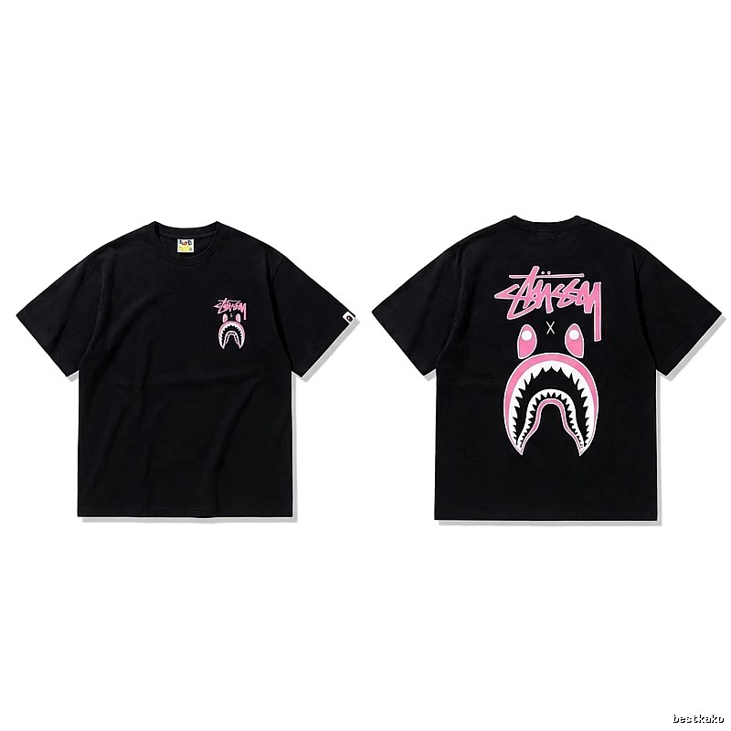 Bape Shark Co-branded Black T-shirt