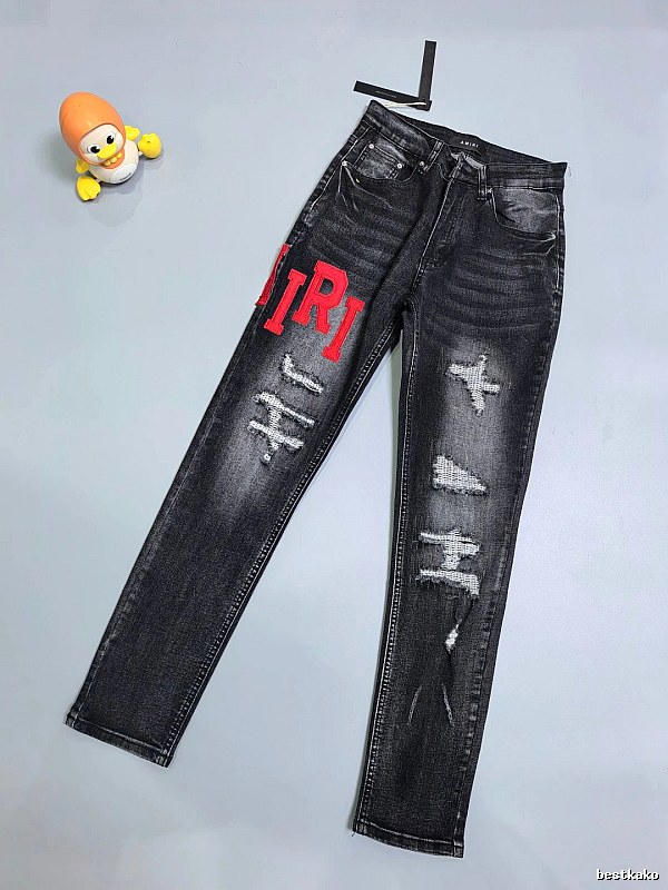 Black Distressed Cross Jeans - Chrome Hearts Travel