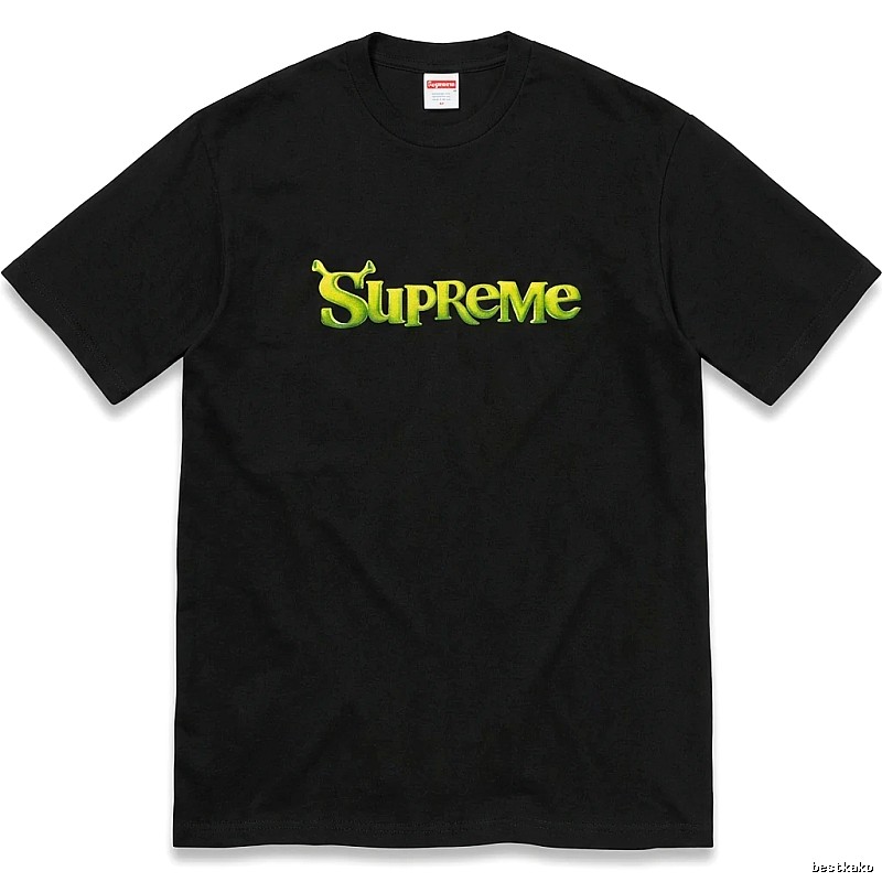 Black T-shirt with Supreme letter print
