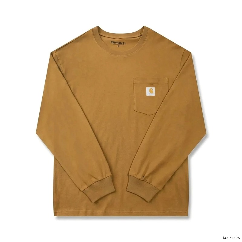 Carhartt basic retro brown long-sleeve