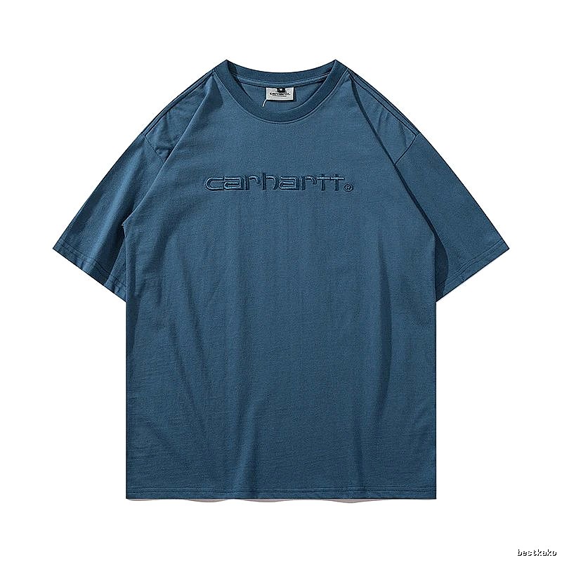 Carhartt Daily Logo T-shirt Light Blue Subtle for City Outfits