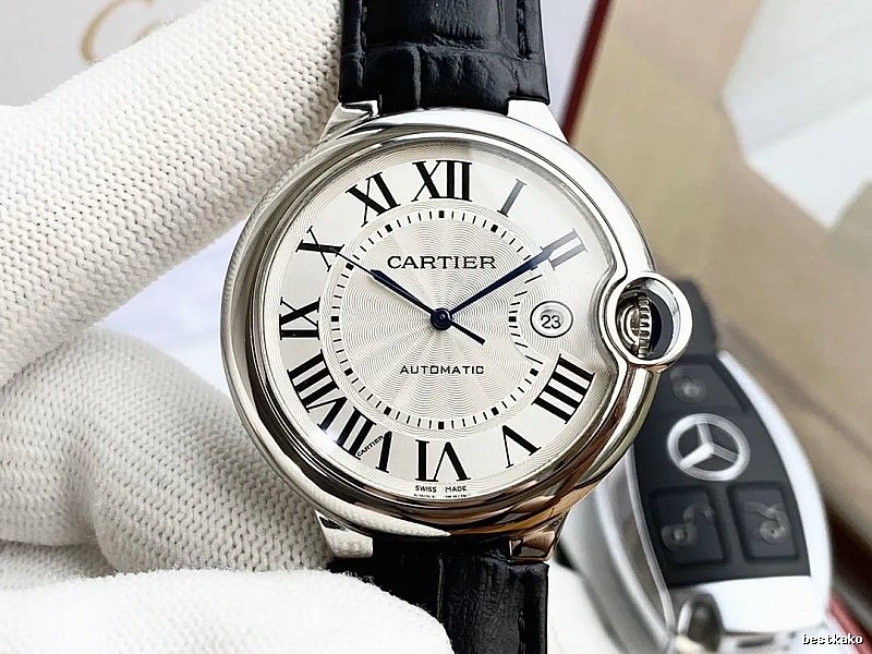 Cartier Watch with Ballon Bleu-style Watch Detail