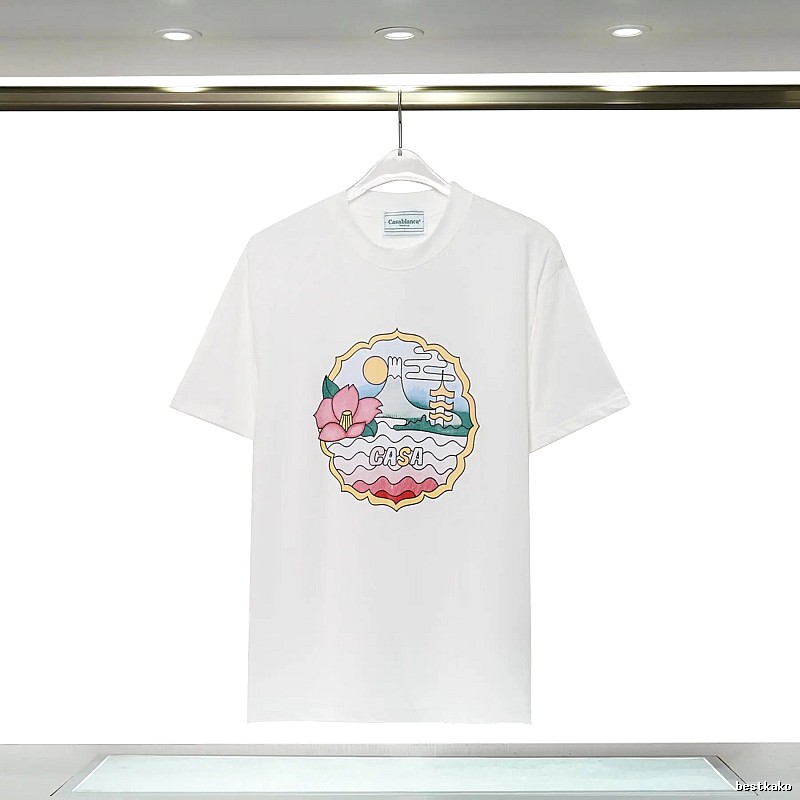 Casablanca - printed Japanese - style white T - shirt