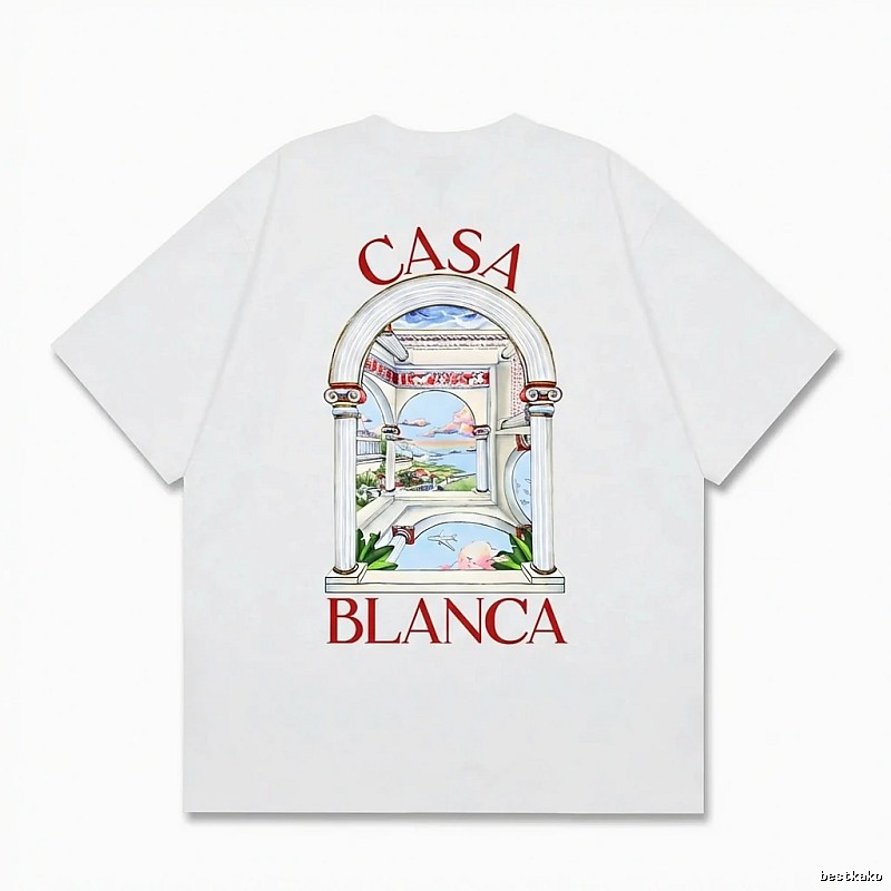Casablanca retro style white T-shirt