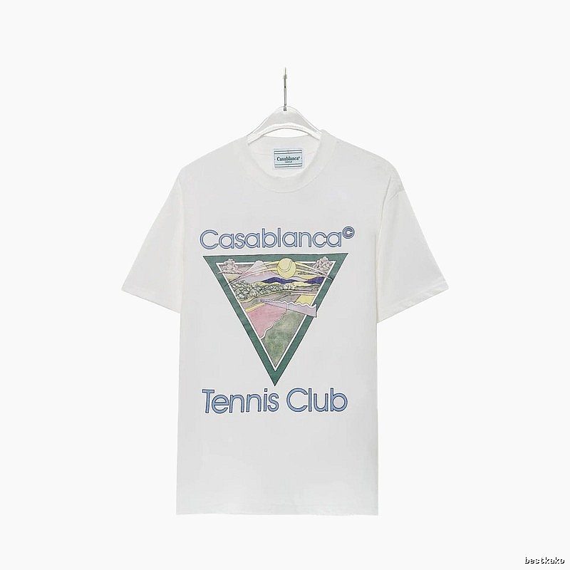 Casablanca Tennis Club Wind White T-shirt