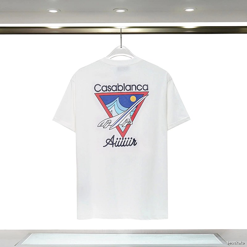 Casablanca Triangle Print White T-shirt