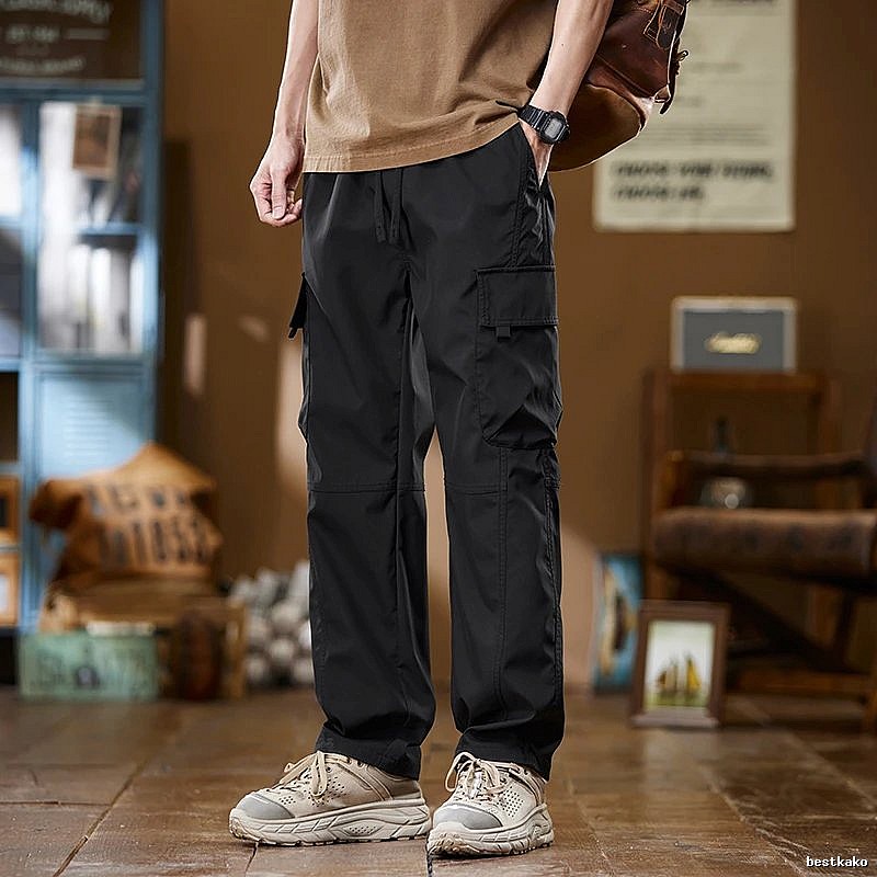 Casual Utility Cargo Pants by Independent Design - Black