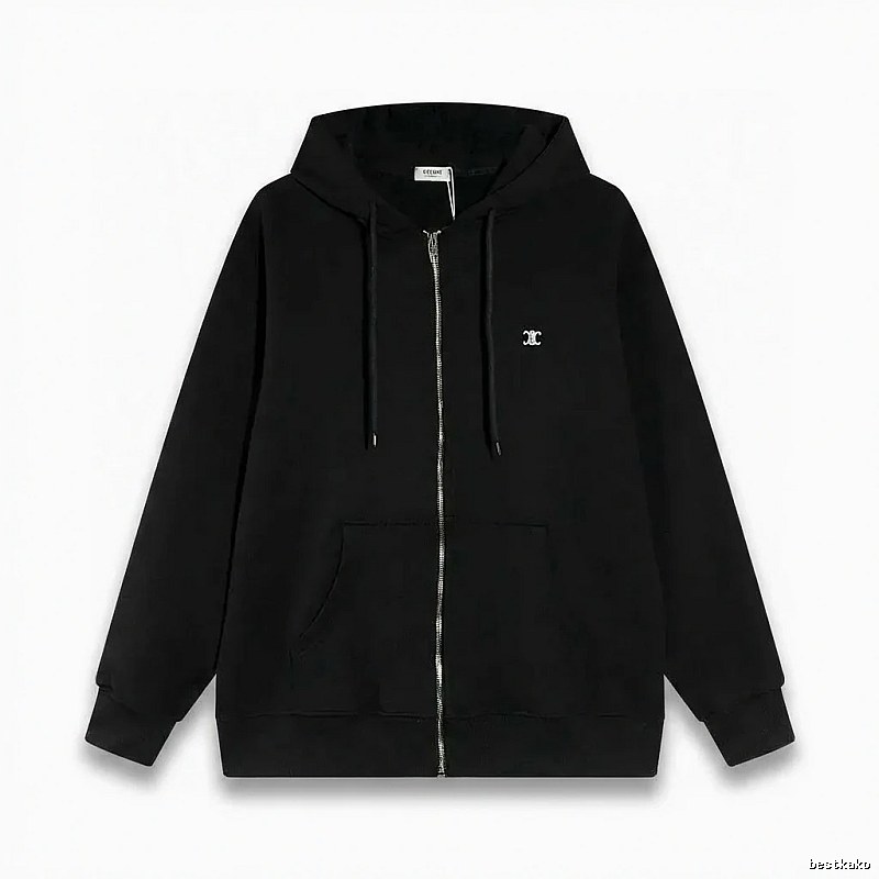 CELINE's classic black hoodie