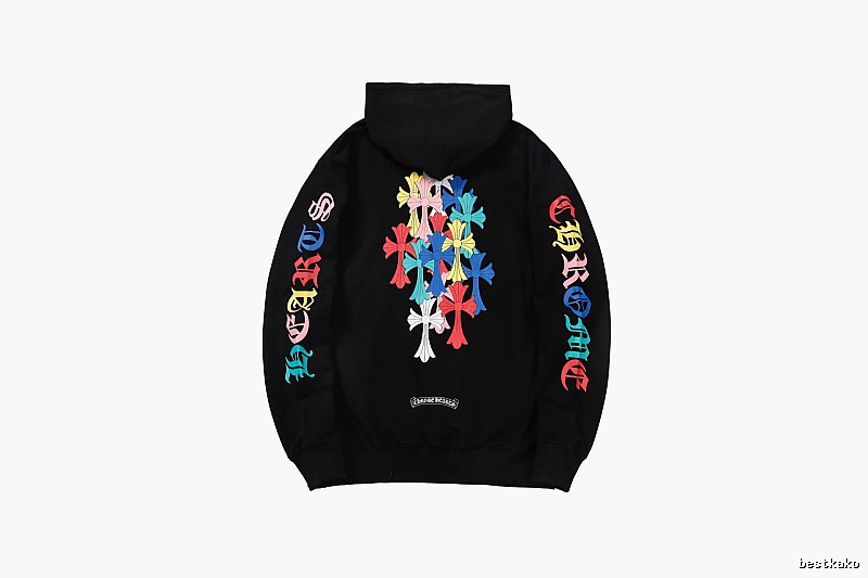 Chrome Hearts 2088-39 Black Cross Graphic Hoodie Resort Wear