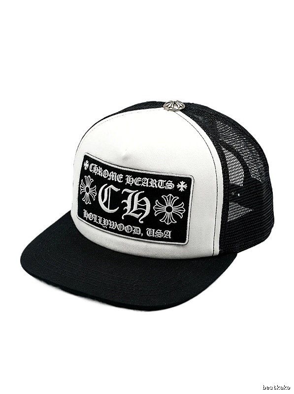 Chrome Hearts Black and White Trendy and Cool Hoodie