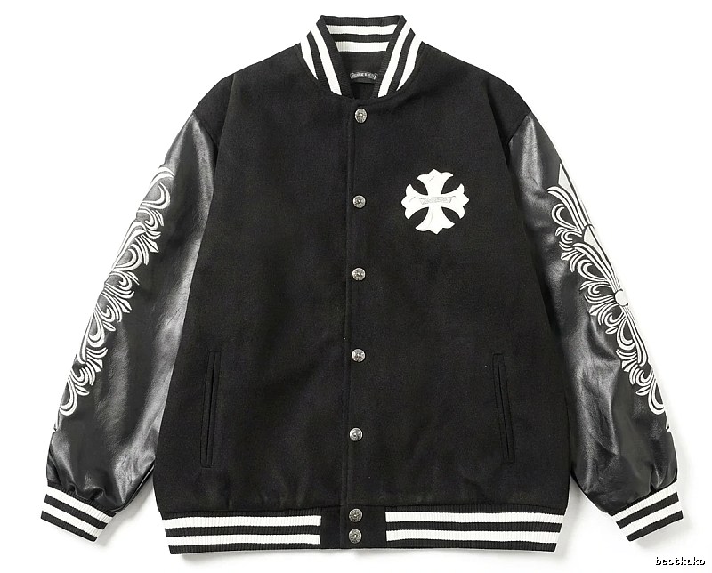 Chrome Hearts Cross Grain Trendy Cool Black Jacket