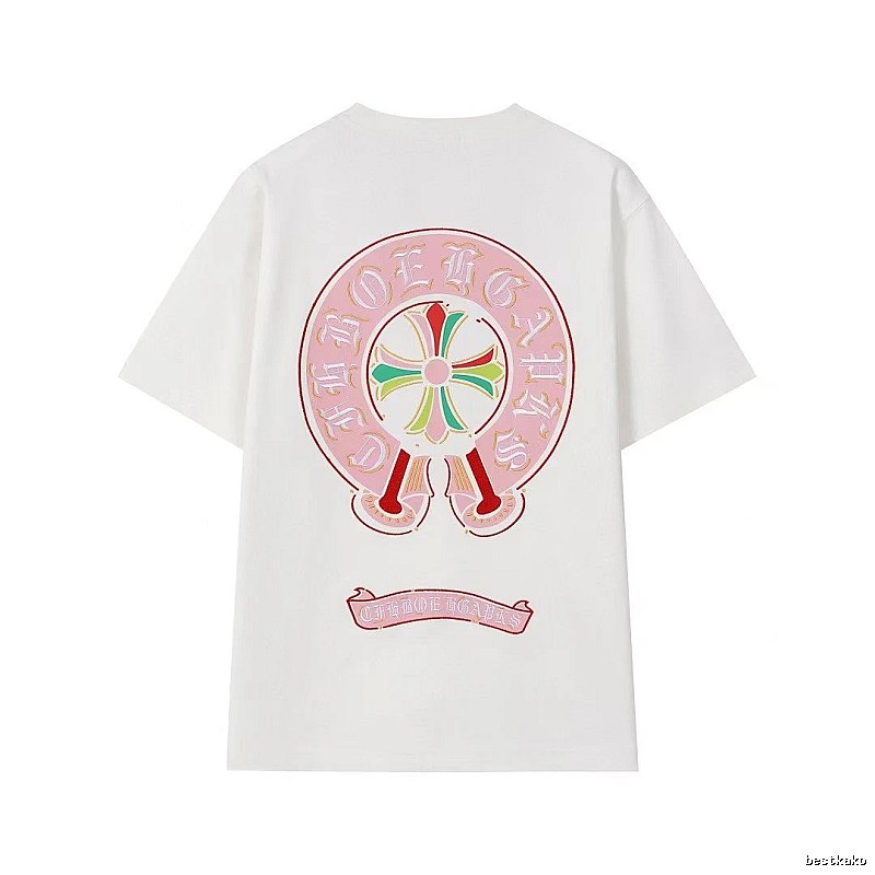 Chrome Hearts Cross Print Street Style Off-white T-Shirt