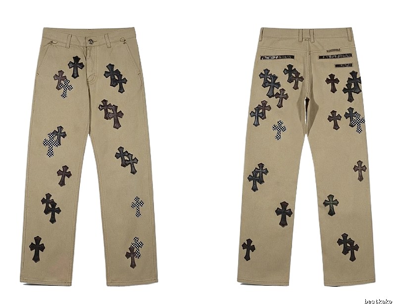 Chrome Hearts Cross Vintage Khaki Pants