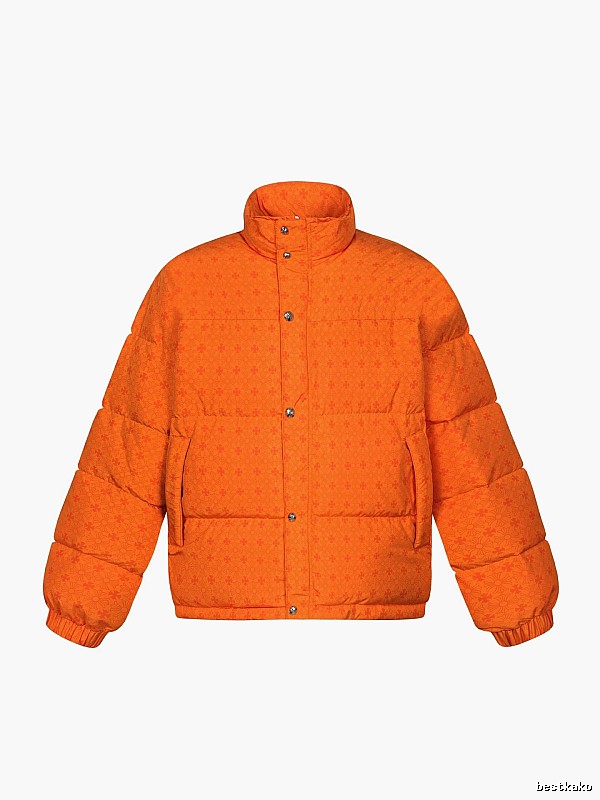 Chrome Hearts orange printed down jacket
