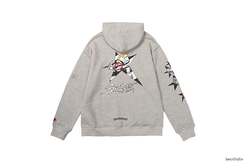 Chrome Hearts Patterned Cross graphic hoodie Black Blue Cross with Signature Styling