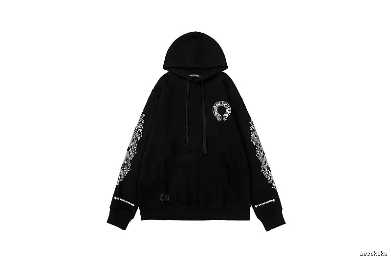 Chrome Hearts Resort Cross graphic hoodie Black Blue Cross with Premium Look
