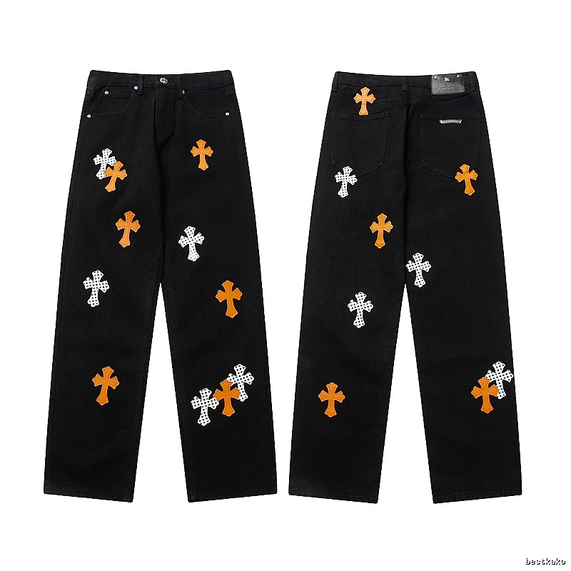 Chrome Hearts Sport Graphic jeans Light Denim Jeans for Collection Drops