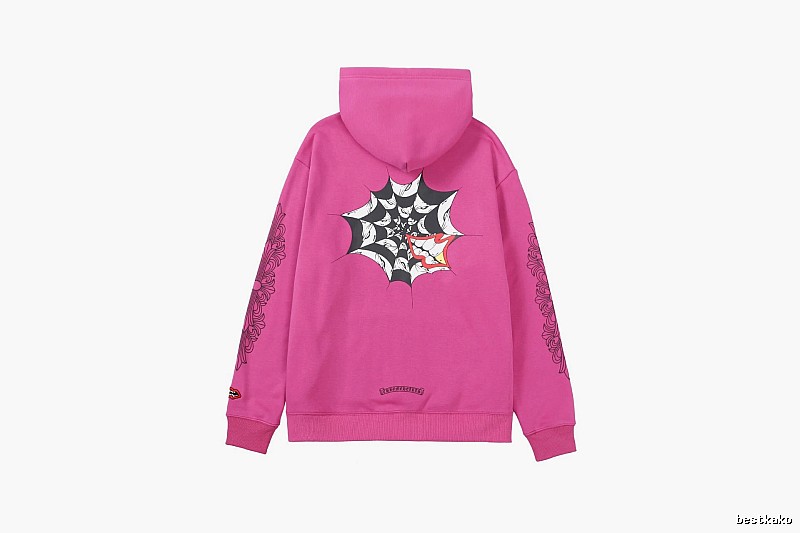 Chrome Hearts Travel Cross graphic hoodie Black Blue Cross with Soft Visual Tone