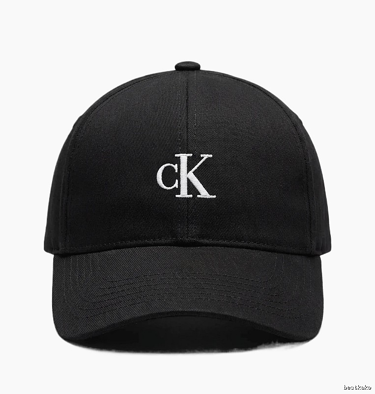 CK minimalist style black baseball cap